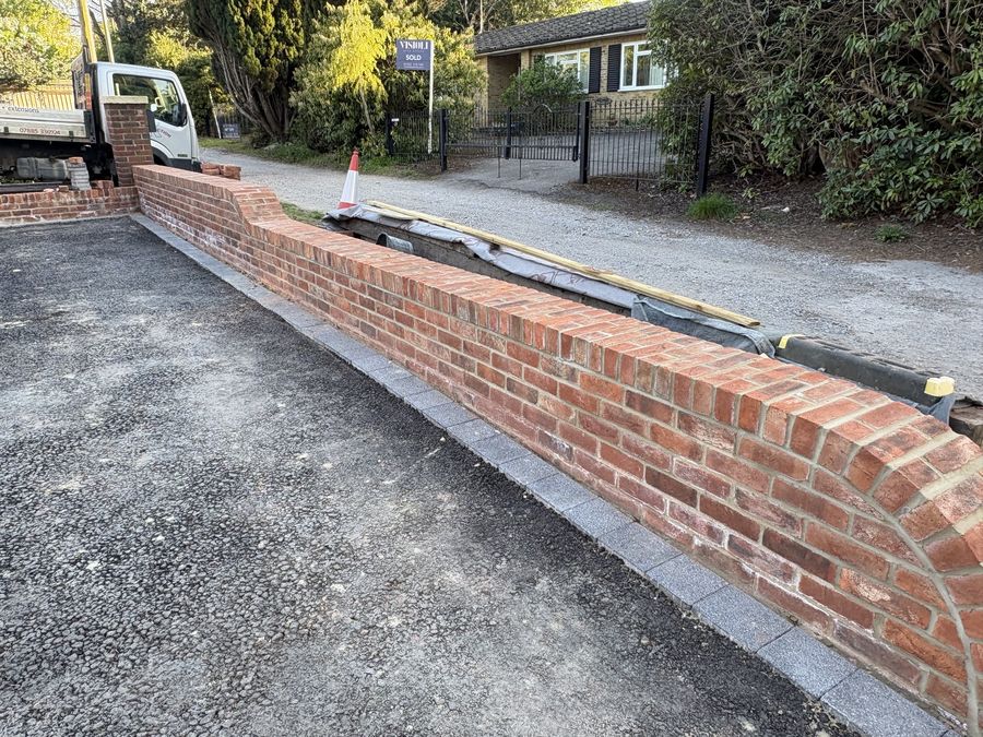 Driveway wall